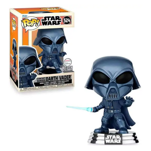 Funko Pop Vinyl Star Wars - METALLIC CONCEPT DARTH VADER Disney Exclusive #524