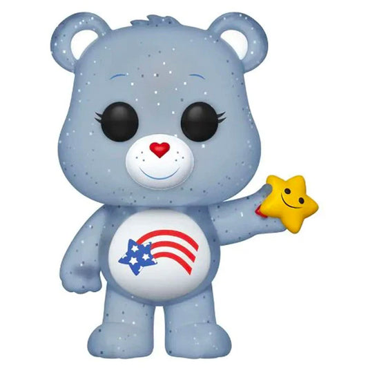 Funko Pop! Vinyl Animation - AMERICA CARES BEAR (Popcultcha Sticker) Care Bears #638