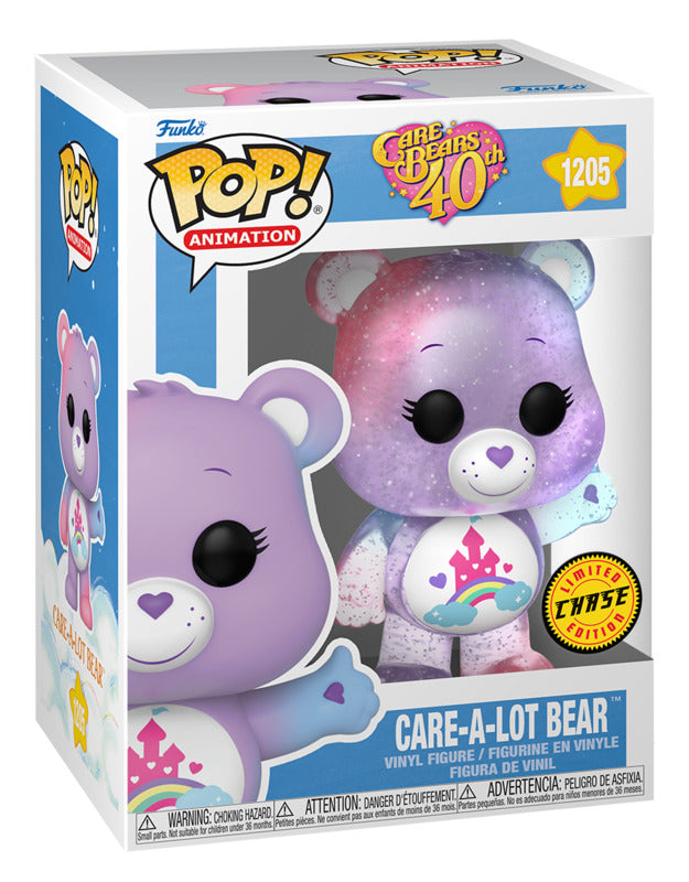 Funko Pop! Vinyl Animation - CARE-A-LOT BEAR (Glitter Version) Care Bears 40th Anniversary #1205