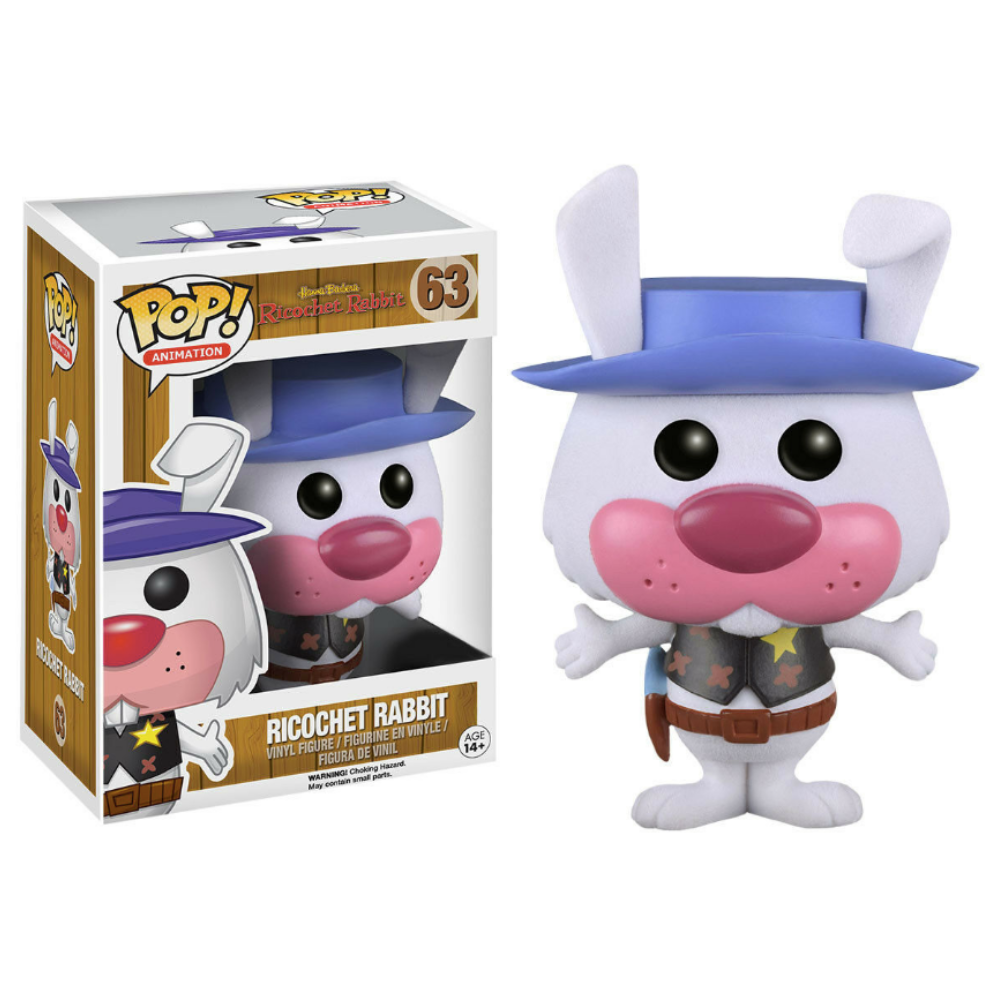 SHOP WORN: Funko Pop! Vinyl Animation - RICOCHET RABBIT Hanna Barbera #63 (Damage to Packaging only)