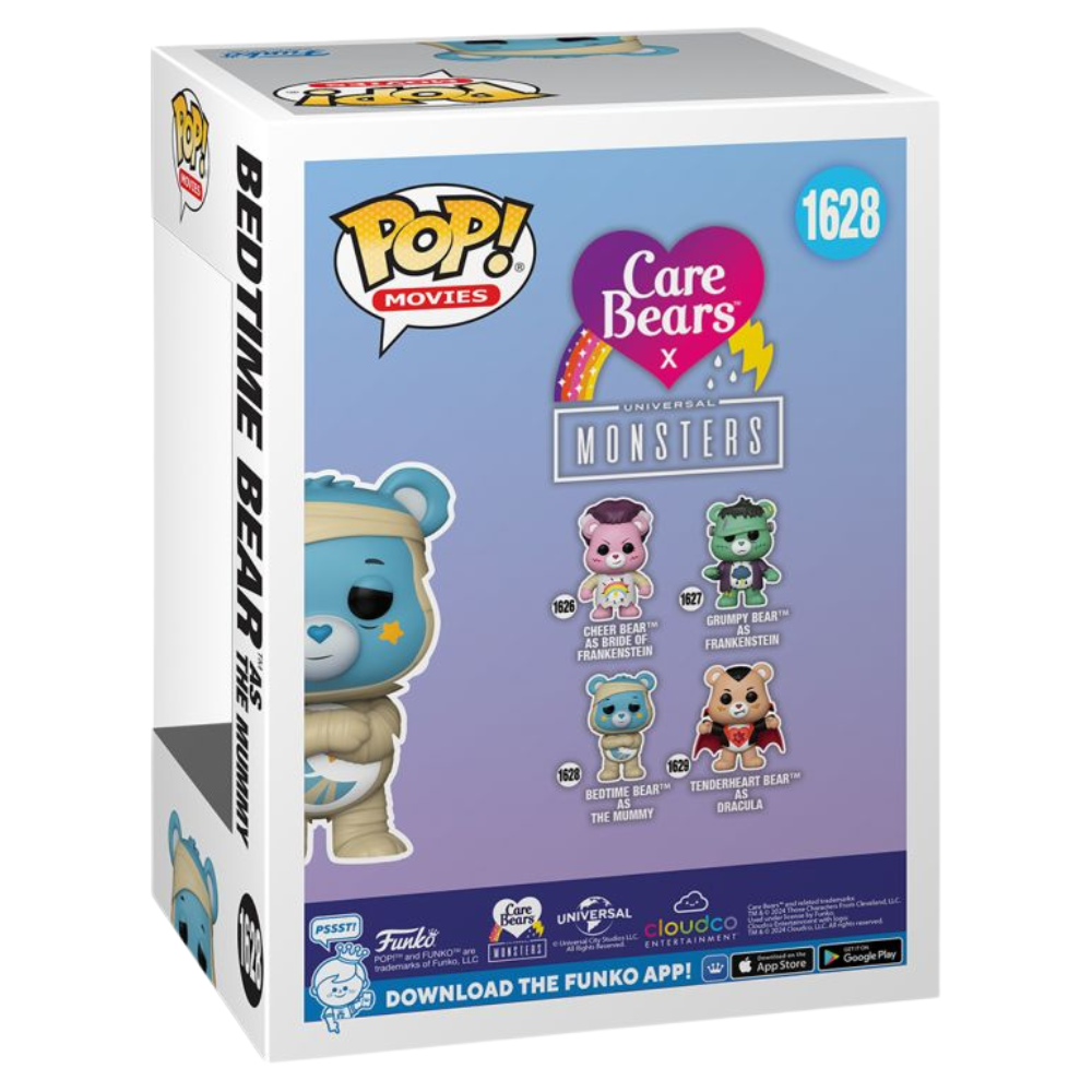 Funko Pop! Vinyl - SET OF 4 CARE BEARS X UNIVERSAL MONSTERS