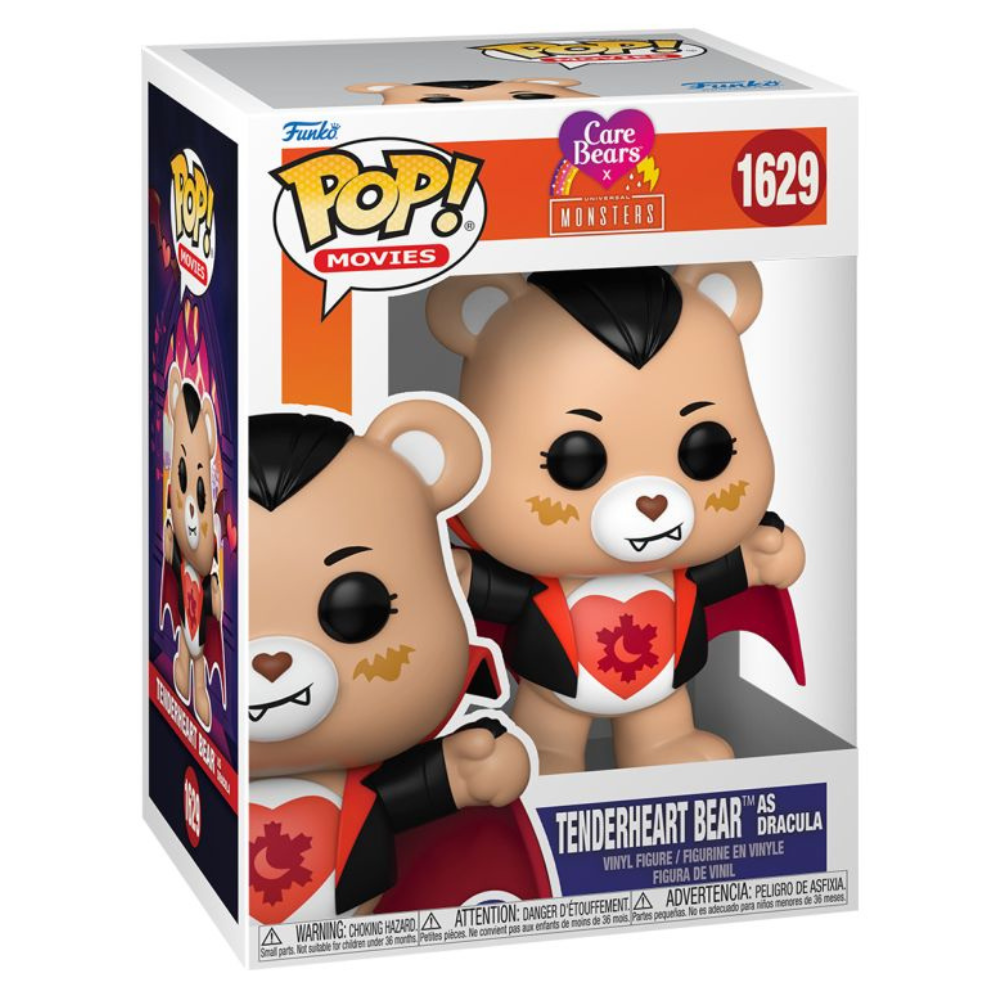 Funko Pop! Vinyl Care Bears X Universal Monsters - TENDERHEART BEAR AS DRACULA #1629