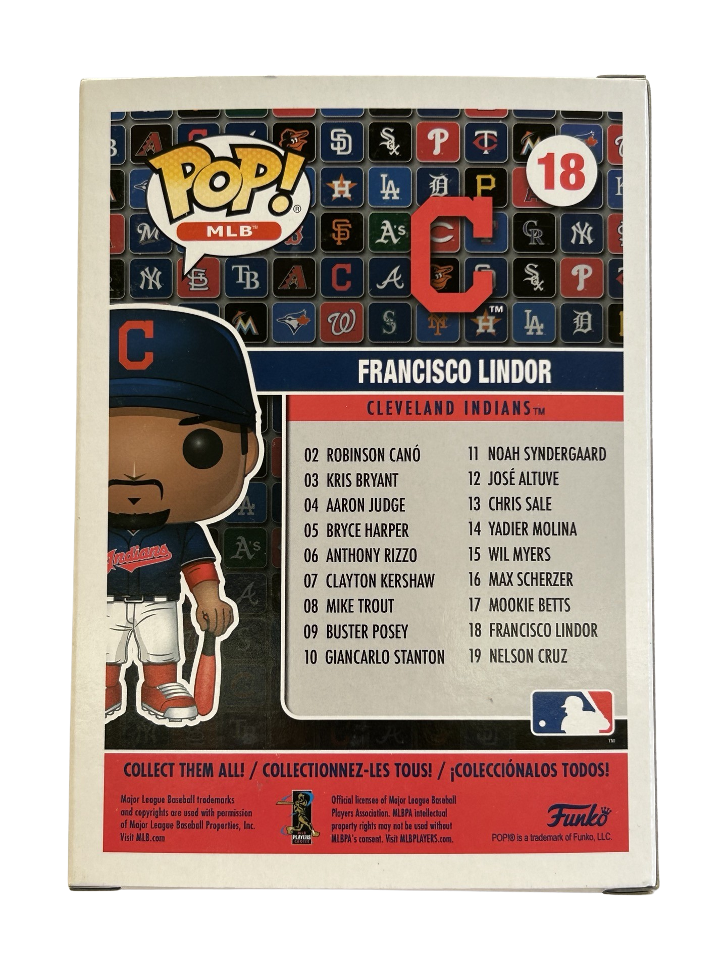 Funko Pop! Vinyl MLB - FRANCISCO LINDOR (CLEVELAND INDIANS) #18