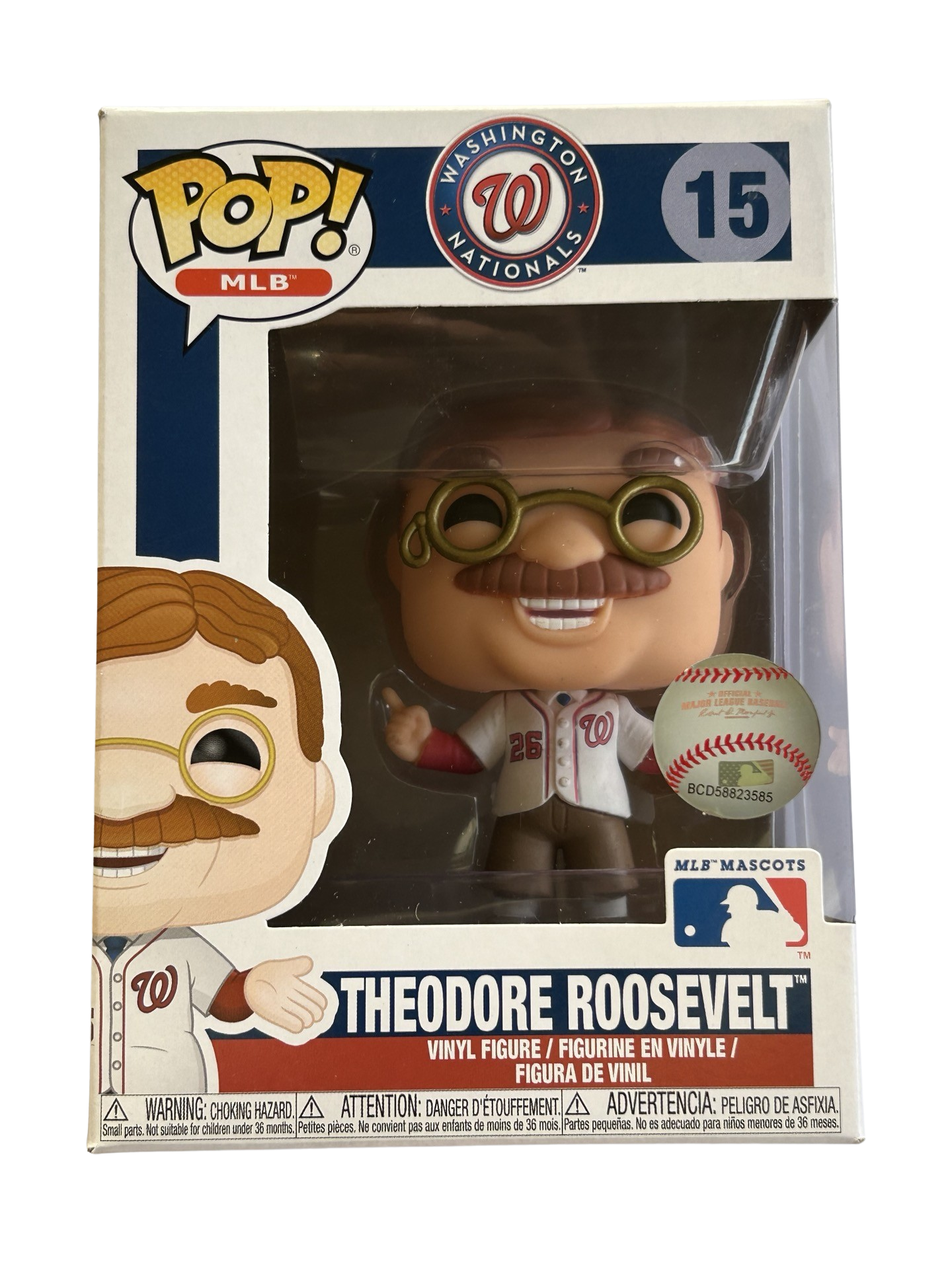 Funko Pop! Vinyl MLB Mascots - THEODORE ROOSEVELT (WASHINGTON NATIONALS) #15