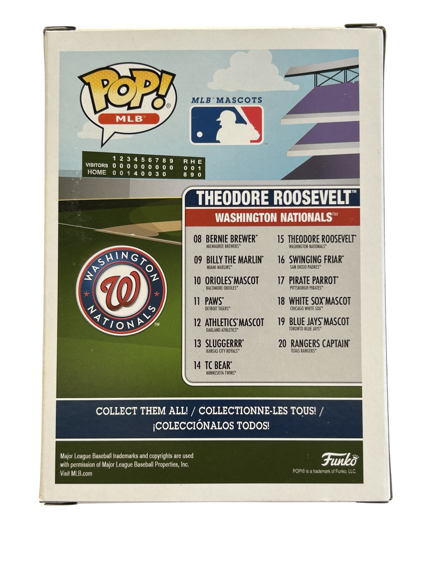 Funko Pop! Vinyl MLB Mascots - THEODORE ROOSEVELT (WASHINGTON NATIONALS) #15