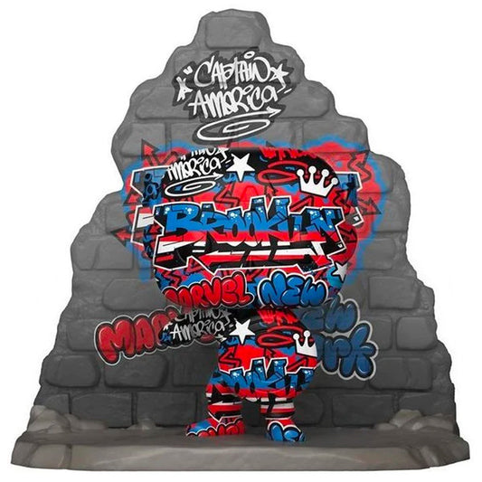 Funko Pop! Vinyl Marvel - CAPTAIN AMERICA Street Art Collection (Deluxe - Special Edition) #752