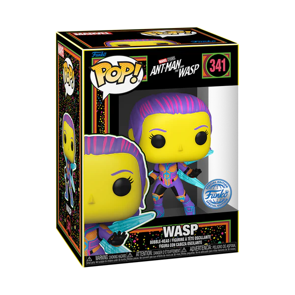 Funko Pop! Vinyl Marvel - WASP Ant-Man and the Wasp Blacklight (Special Edition) #341