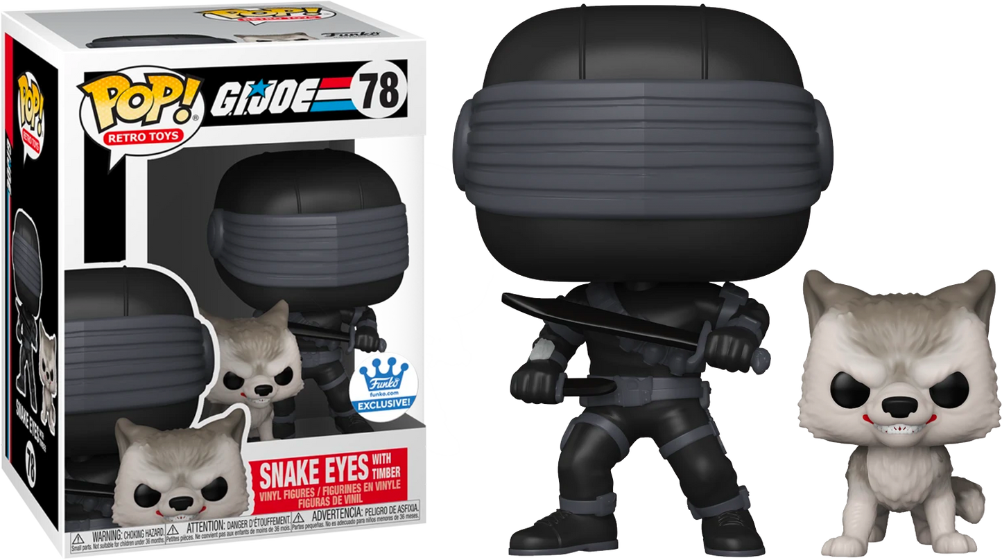 Funko Pop! Vinyl Retro Toys - SNAKE EYES WITH TIMBER G.I. Joe (Funko Exclusive) #78