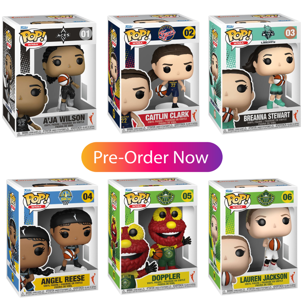 PRE-ORDER: Funko Pop! Vinyl WNBA Basketball - WAVE 1 Set of 6 (inc Clark & Jackson)