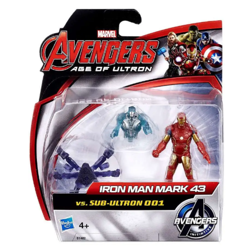 Hasbro 2.5" Action Figure - Marvel Avengers Age of Ultron IRON MAN MARK 43 VS. SUB-ULTRON 001