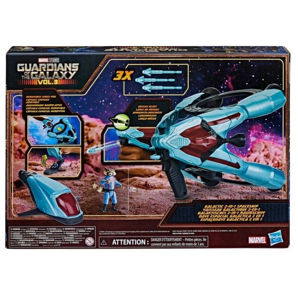 Hasbro Marvel Studios Guardians of the Galaxy Vol. 3 - GALACTIC 2-IN-SPACESHIP with ROCKET figure
