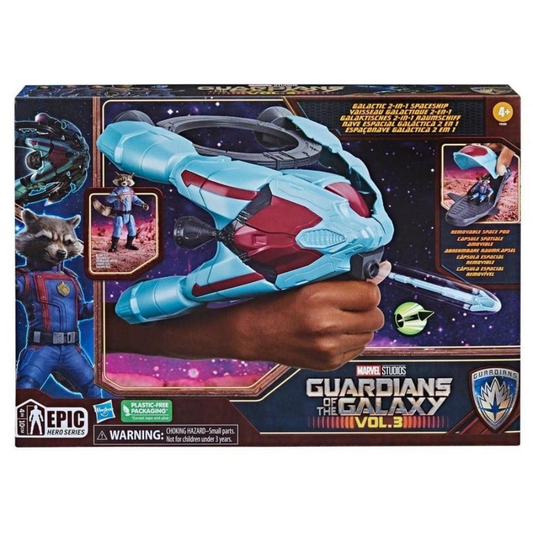 Hasbro Marvel Studios Guardians of the Galaxy Vol. 3 - GALACTIC 2-IN-SPACESHIP with ROCKET figure