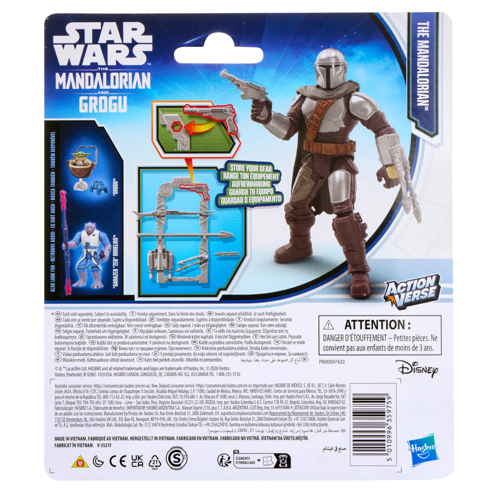 Star Wars Action Verse The Mandalorian and Grogu 4.5" Action Figure - THE MANDALORIAN (2026)