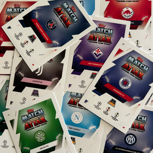 2025-26 Topps UCC Match Attax - Single BASE Cards #199 - #315 (PSG, Serie A & More)