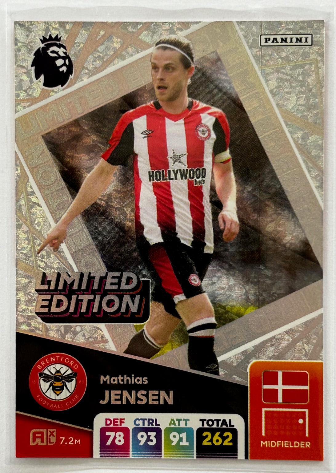 Panini Adrenalyn XL Premier League 2025 - MATHIAS JENSEN (BRENTFORD) Limited Edition