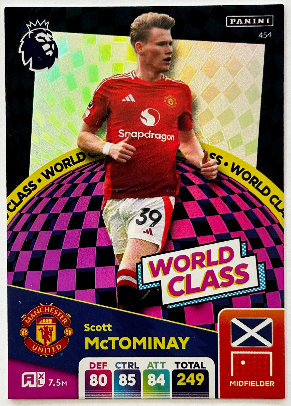 Panini Adrenalyn XL Premier League 2025 - Single WORLD CLASS Cards (#451 - #459) 1:10 packets