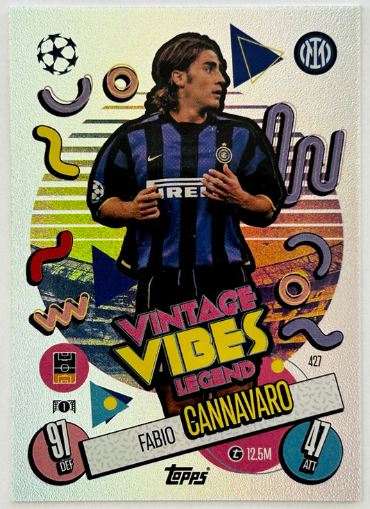 Topps 2024-25 Match Attax UEFA - FABIO CANNAVARO (INTER MILAN) Vintage Vibes #427