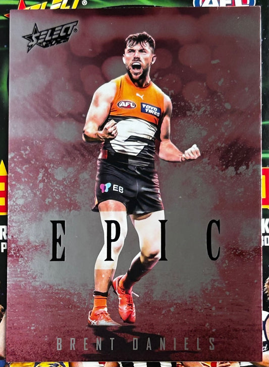 Select AFL 2025 Footy Stars - BRENT DANIELS (GWS GIANTS) Epic Red ER37