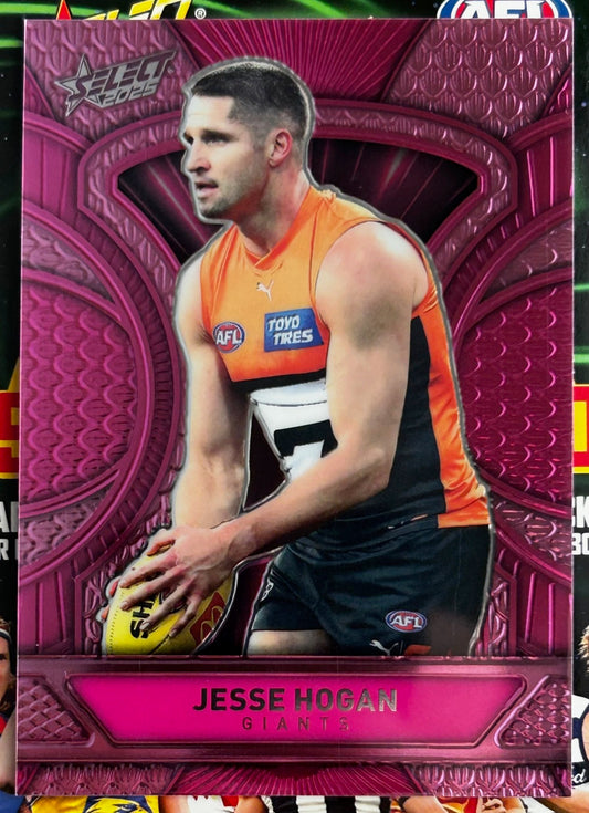 Select AFL 2025 Footy Stars - JESSE HOGAN (GWS GIANTS) Pink Dragon Scales LDP39