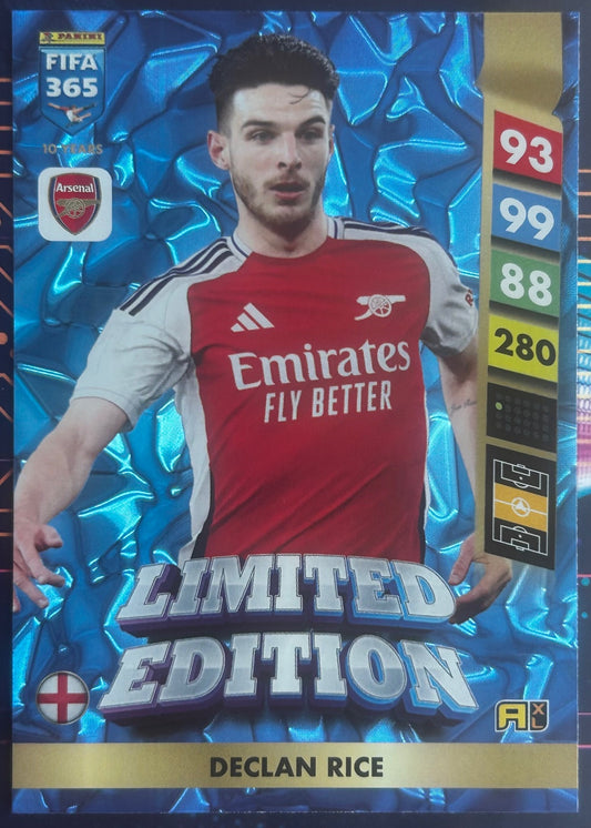 2025 Panini FIFA 365 Adrenalyn XL - DECLAN RICE (ARSENAL) Limited Edition