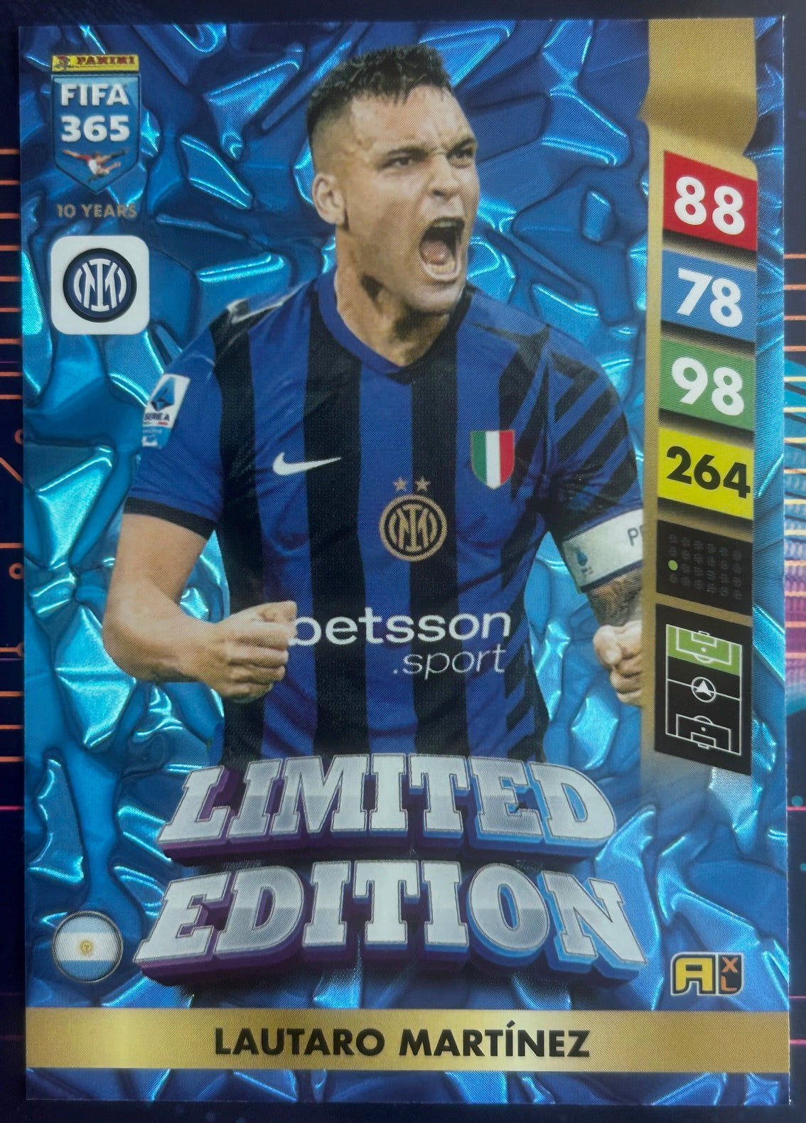 2025 Panini FIFA 365 Adrenalyn XL - LAUTARO MARTINEZ (INTER MILAN) Limited Edition