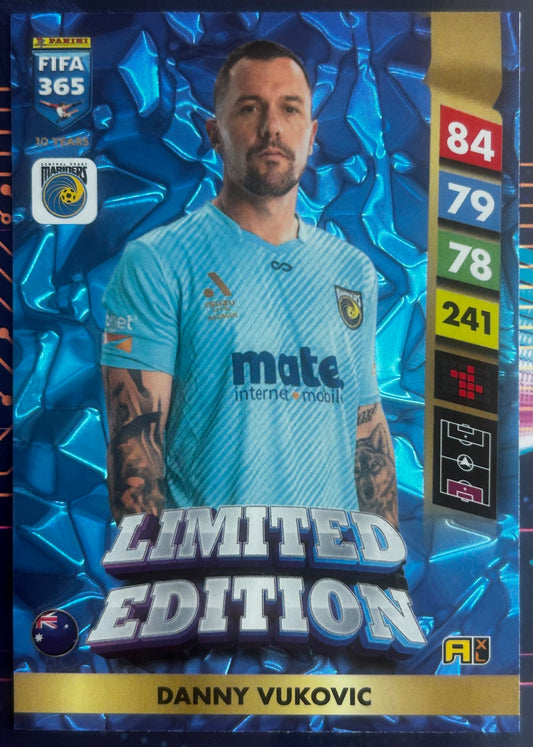 2025 Panini FIFA 365 Adrenalyn XL - DANNY VUKOVIC (CENTRAL COAST MARINERS) Limited Edition *AUS Exclusive*