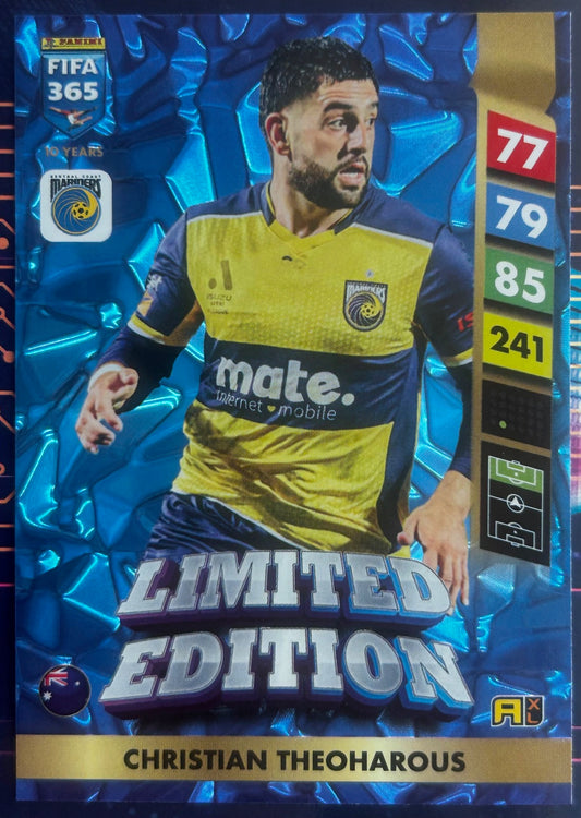 2025 Panini FIFA 365 Adrenalyn XL - CHRISTIAN THEOHAROUS (CENTRAL COAST MARINERS) Limited Edition *AUS Exclusive*