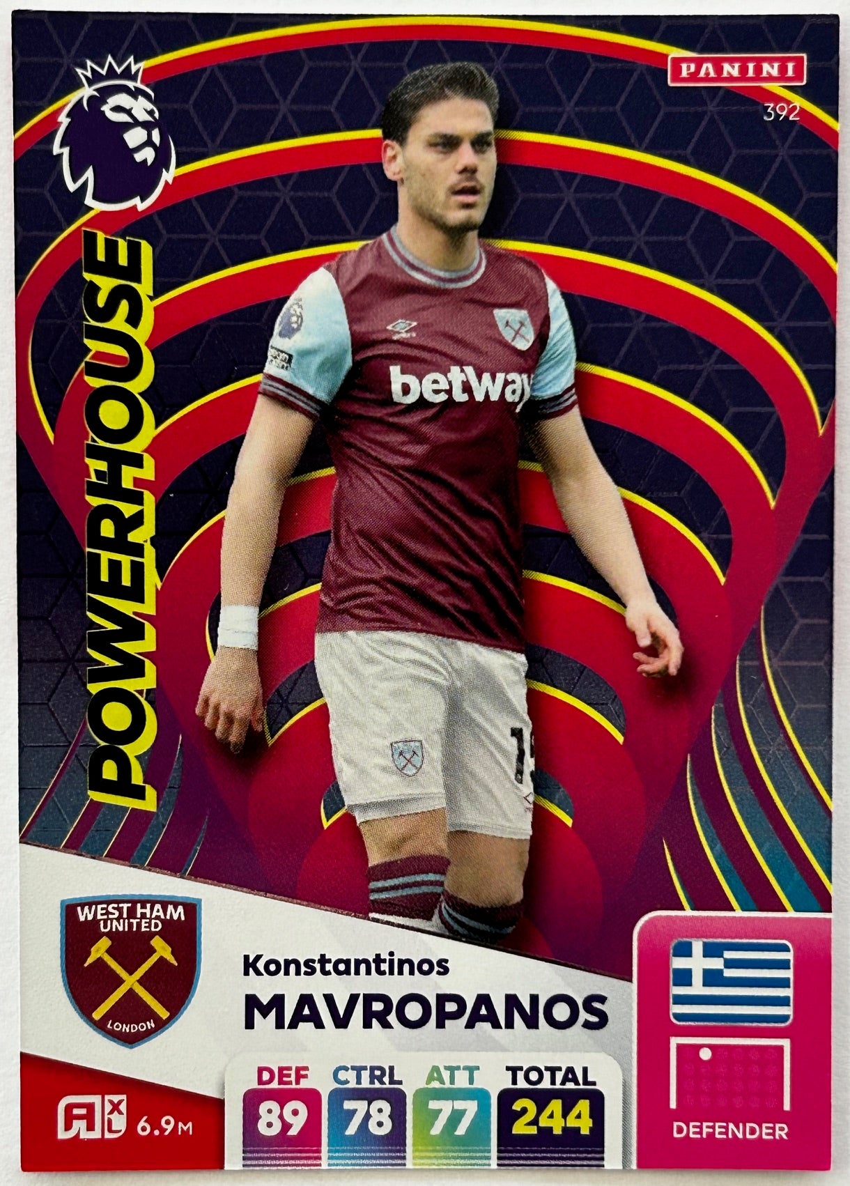 Panini Adrenalyn XL Premier League 2025 - Single POWERHOUSE Cards (#388 - #392) 1:12 packets