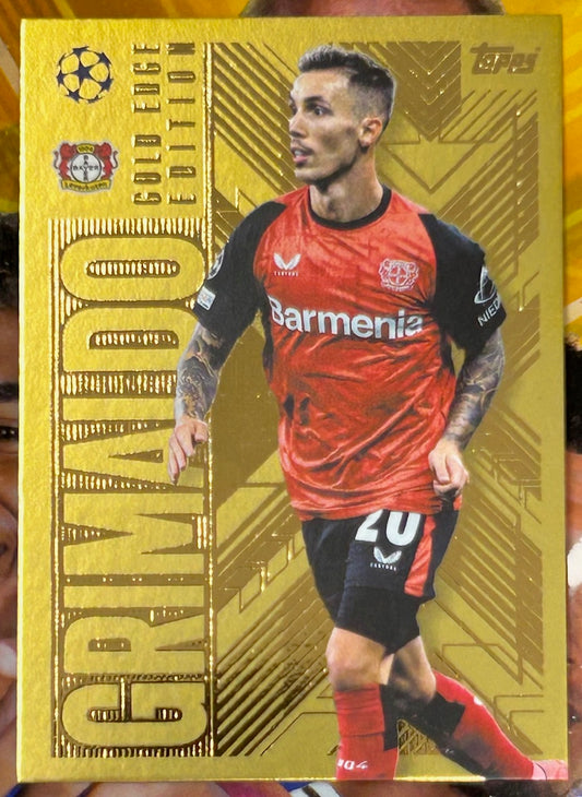Topps 2024-25 Match Attax Extra UEFA - ALEJANDRO GRIMALDO (BAYER LEVERKUSEN) Gold Edge Edition #GOL5