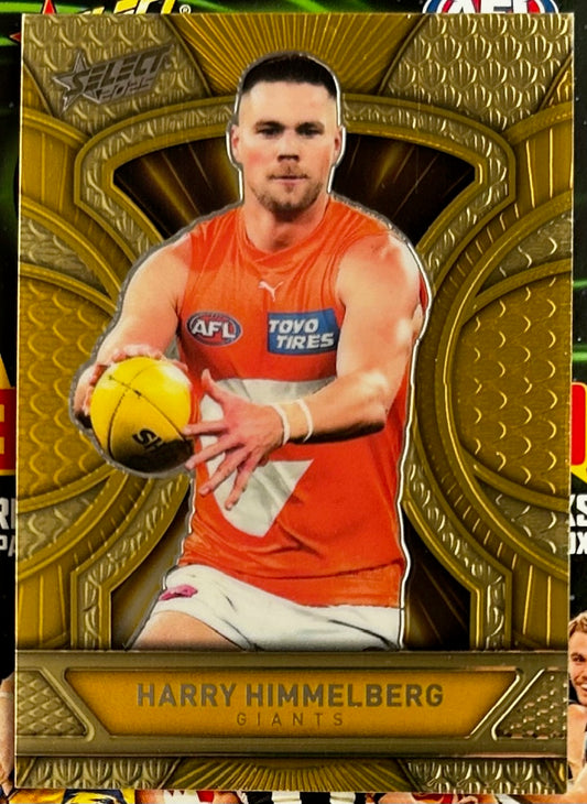 Select AFL 2025 Footy Stars - HARRY HIMMELBERG (GWS GIANTS) Gold Dragon Scales LDG90 /399