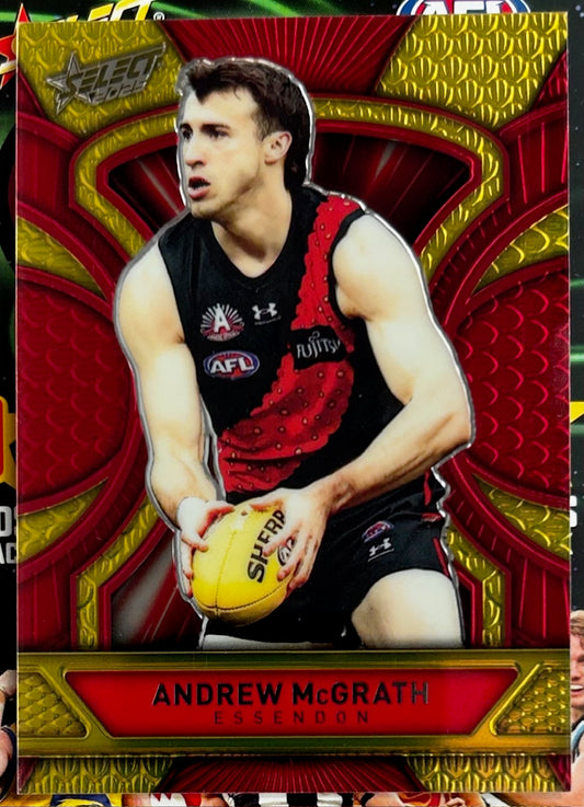Select AFL 2025 Footy Stars - ANDREW McGRATH (ESSENDON) Dragon Scales LD56 /799