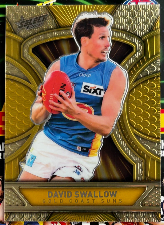 Select AFL 2025 Footy Stars - DAVID SWALLOW (GOLD COAST SUNS) Gold Dragon Scales LDG106 /399