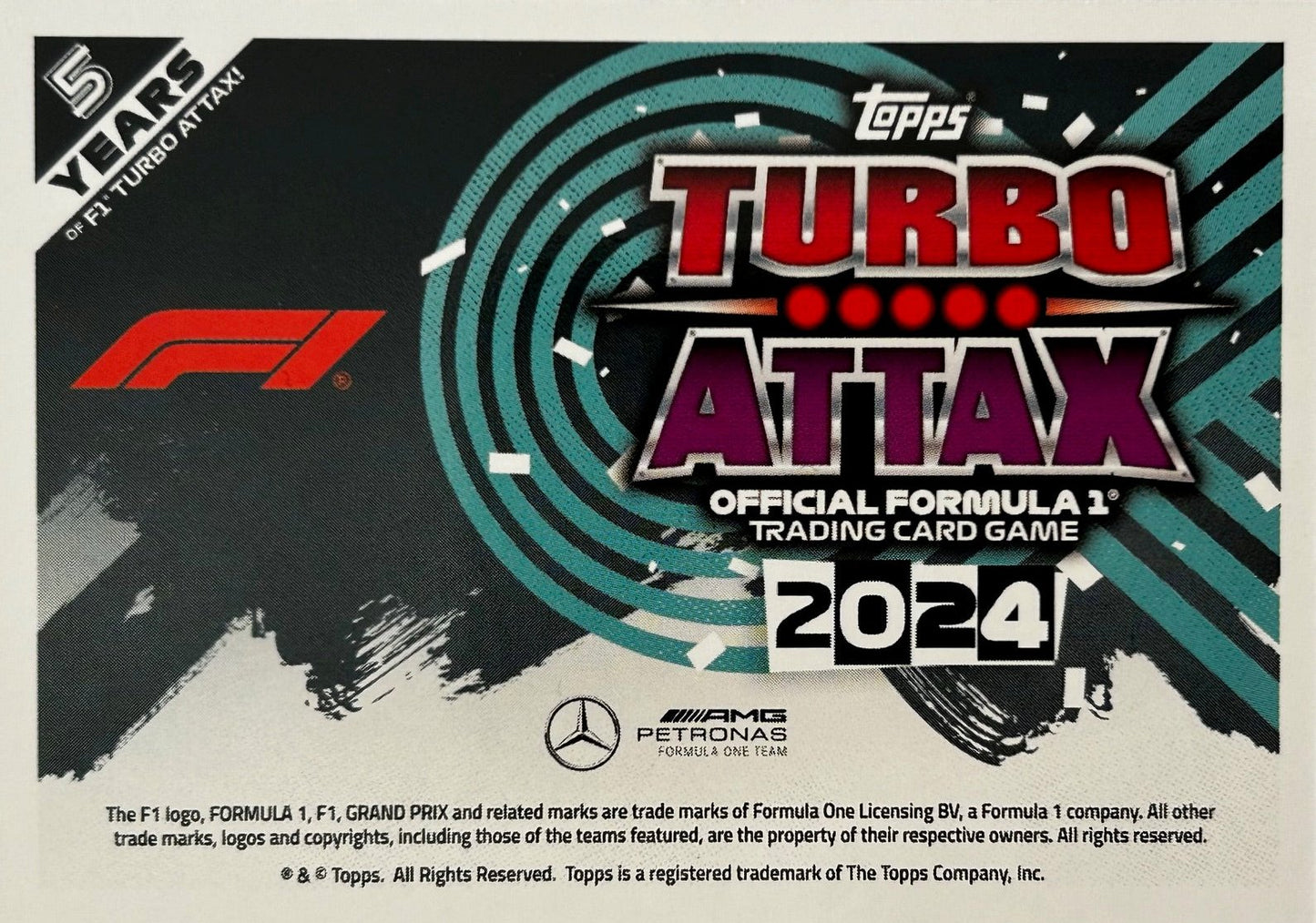 Topps F1 Turbo Attax 2024 - Single MERCEDES-AMG PETRONAS Cards (#19 - #27)