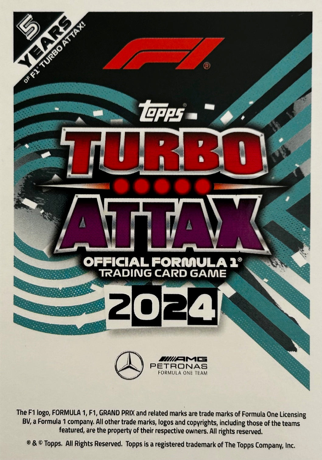 Topps F1 Turbo Attax 2024 - Single MERCEDES-AMG PETRONAS Cards (#19 - #27)