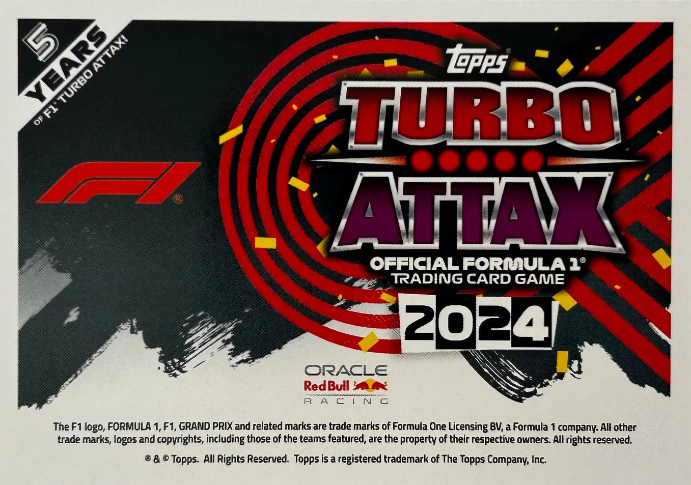 Topps F1 Turbo Attax 2024 - Single ORACLE RED BULL Cards (#10 - #18)