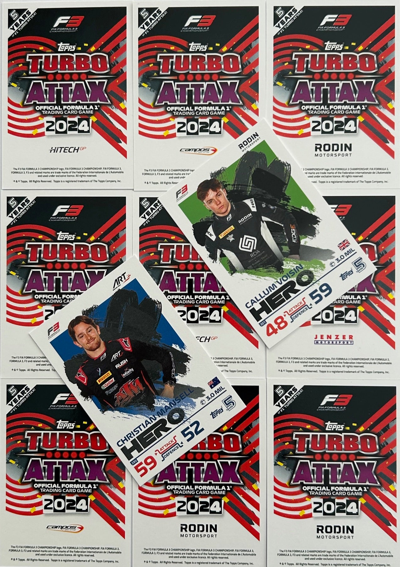 lotr magic rare cards Topps F1 Turbo Attax 2024