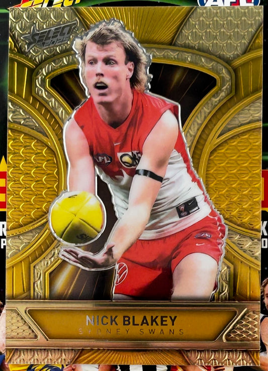 Select AFL 2025 Footy Stars - NICK BLAKEY (SYDNEY SWANS) Gold Dragon Scales LDG181 /399