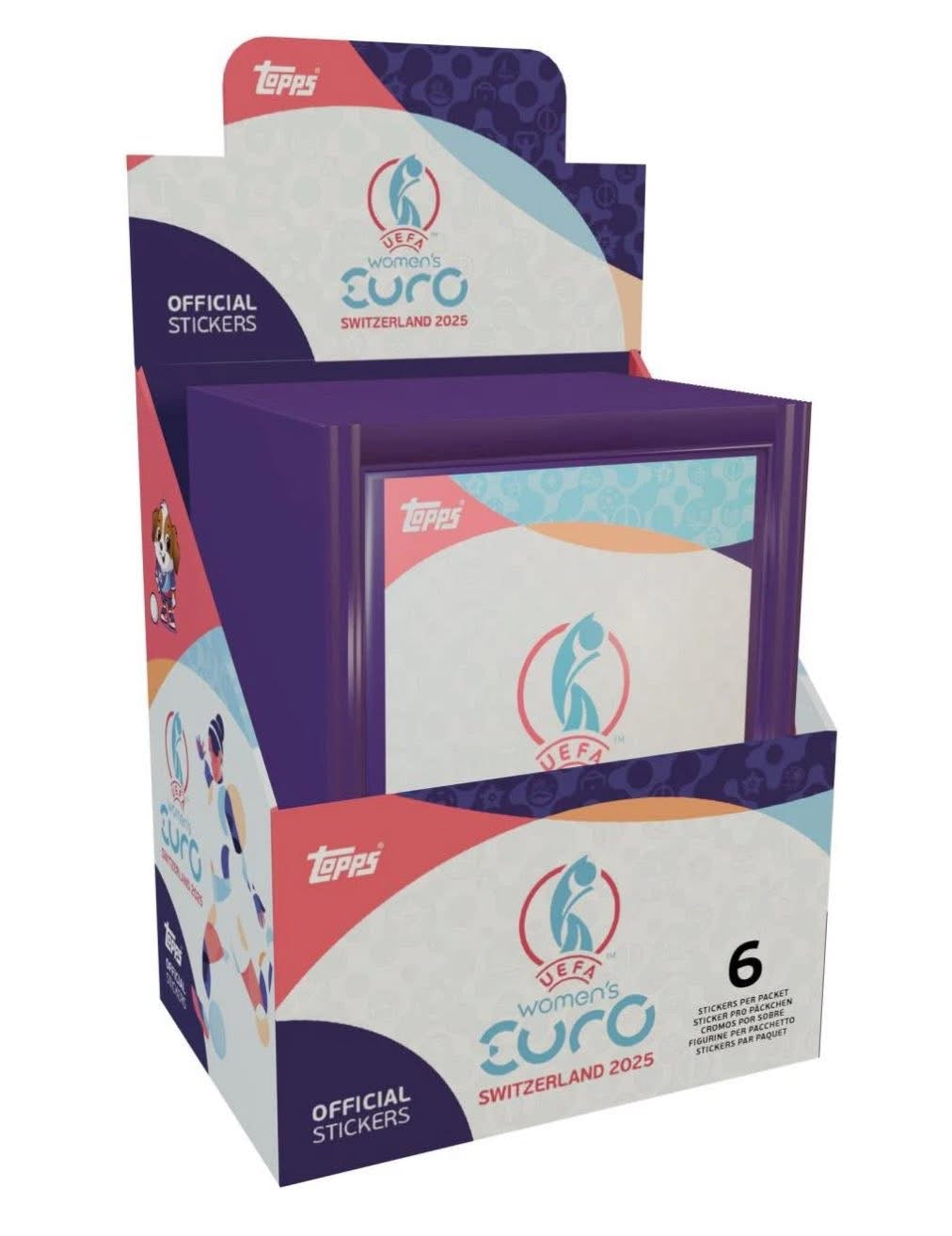 Topps UEFA Women's EURO 2025 Sticker Collection - Box of 50 Packs