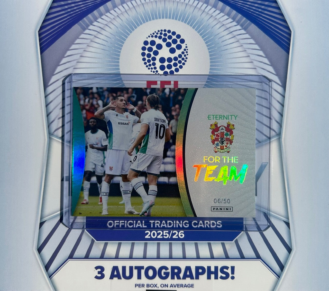Panini EFL Eternity 2025-26 - TRANMERE ROVERS For The Team FTT-30 *Green Parallel /50*