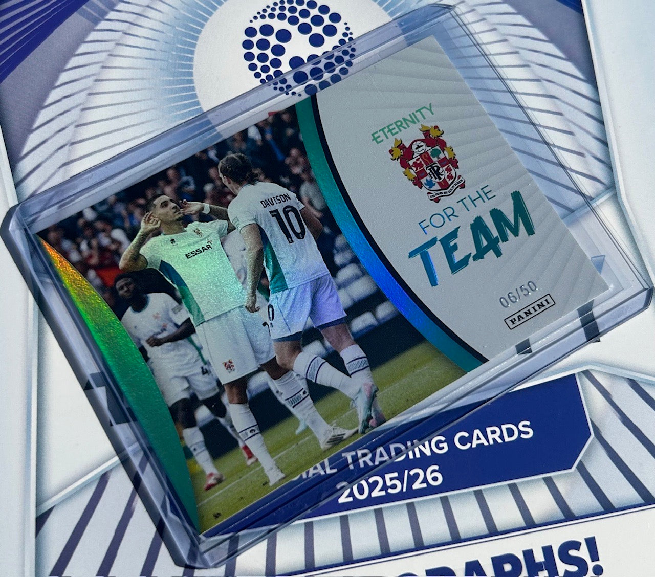 Panini EFL Eternity 2025-26 - TRANMERE ROVERS For The Team FTT-30 *Green Parallel /50*