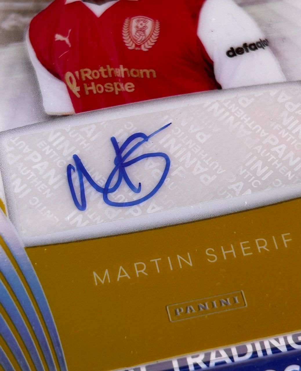 Panini EFL Eternity 2025-26 - MARTIN SHERIF (ROTHERHAM UNITED) Certified Rookie RC Autograph AUT-R22 *Gold Parallel /5*