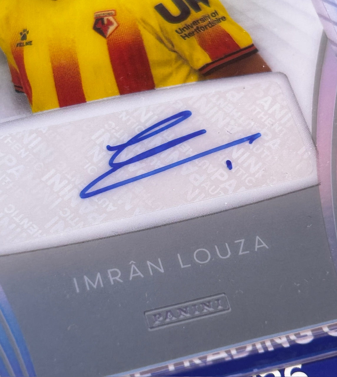 Panini EFL Eternity 2025-26 - IMRAN LOUZA (WATFORD) Certified Autograph AUT-21