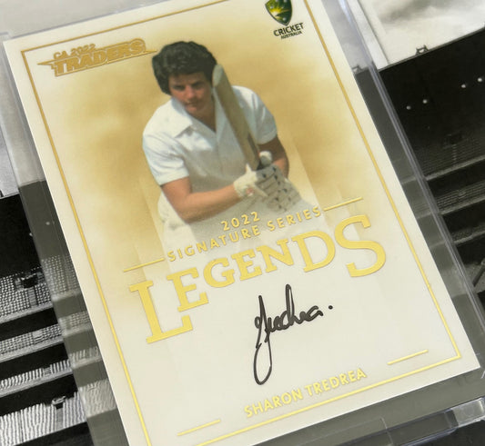 2022 Cricket Australia Traders - SHARON TREDREA (AUSTRALIA) Legends Signature Series #L6 /150 *On Card Auto*