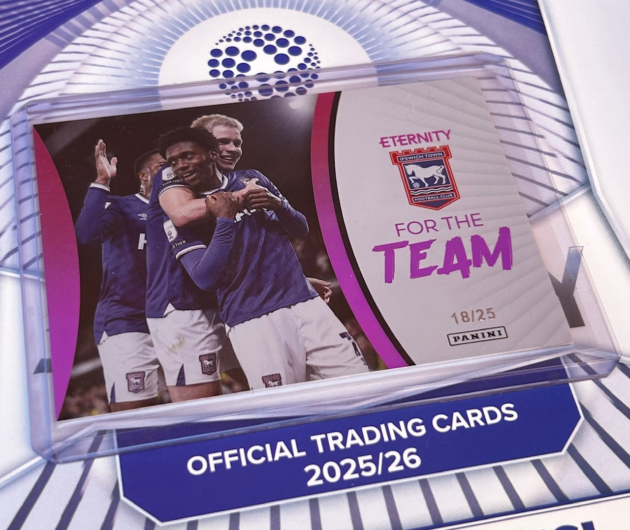 Panini EFL Eternity 2025-26 - IPSWICH TOWN For The Team FTT-07 *Magenta Parallel /25*