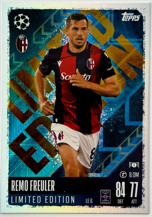 Topps 2024-25 Match Attax UEFA - REMO FREULER (BOLOGNA) Limited Edition #LE6