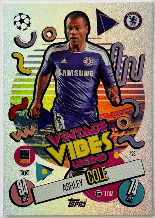 Topps 2024-25 Match Attax UEFA - ASHLEY COLE (CHELSEA) Vintage Vibes #423