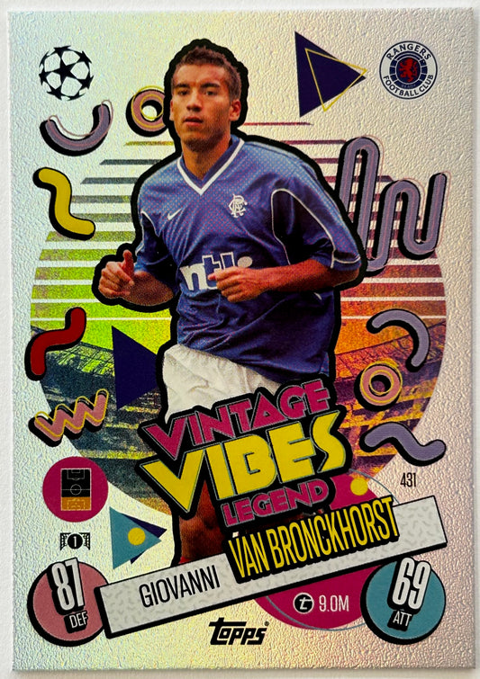 Topps 2024-25 Match Attax UEFA - GIOVANNI VAN BRONCKHORST (RANGERS) Vintage Vibes #431