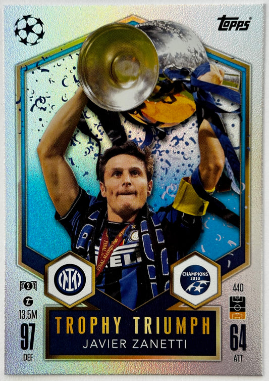 Topps 2024-25 Match Attax UEFA - JAVIER ZANETTI (INTER MILAN) Trophy Triumph #440
