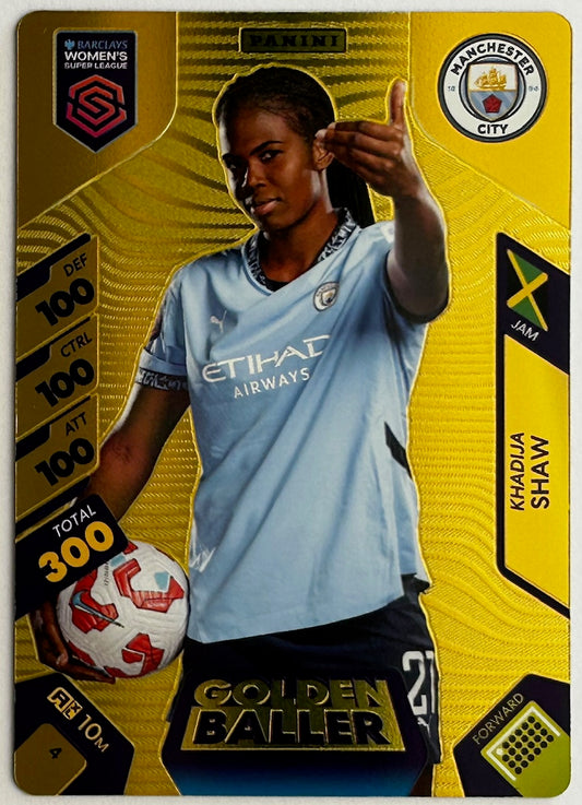 Panini Adrenalyn XL Barclays Women's Super League 2025 - KHADIJA 'BUNNY' SHAW (MAN CITY) Golden Baller #4