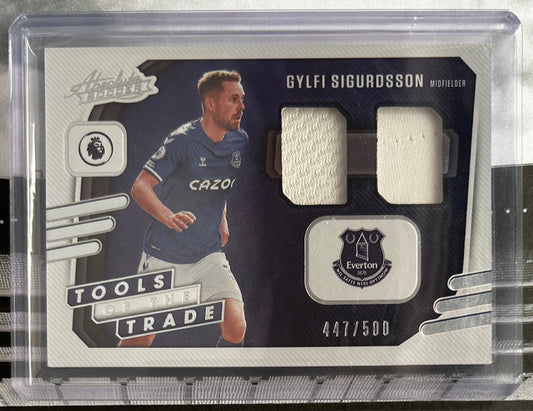 2020-21 Panini Chronicles Absolute Soccer - GYLFI SIGURDSSON (EVERTON) Tools of the Trade Match-Worn Patch #T-GS /500